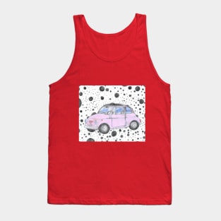 Fiat 500 - pink Tank Top